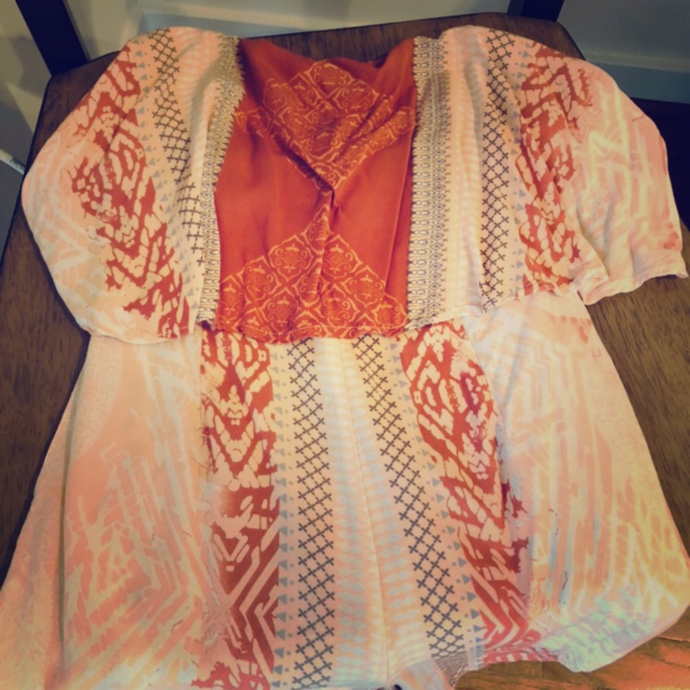 Printed romper